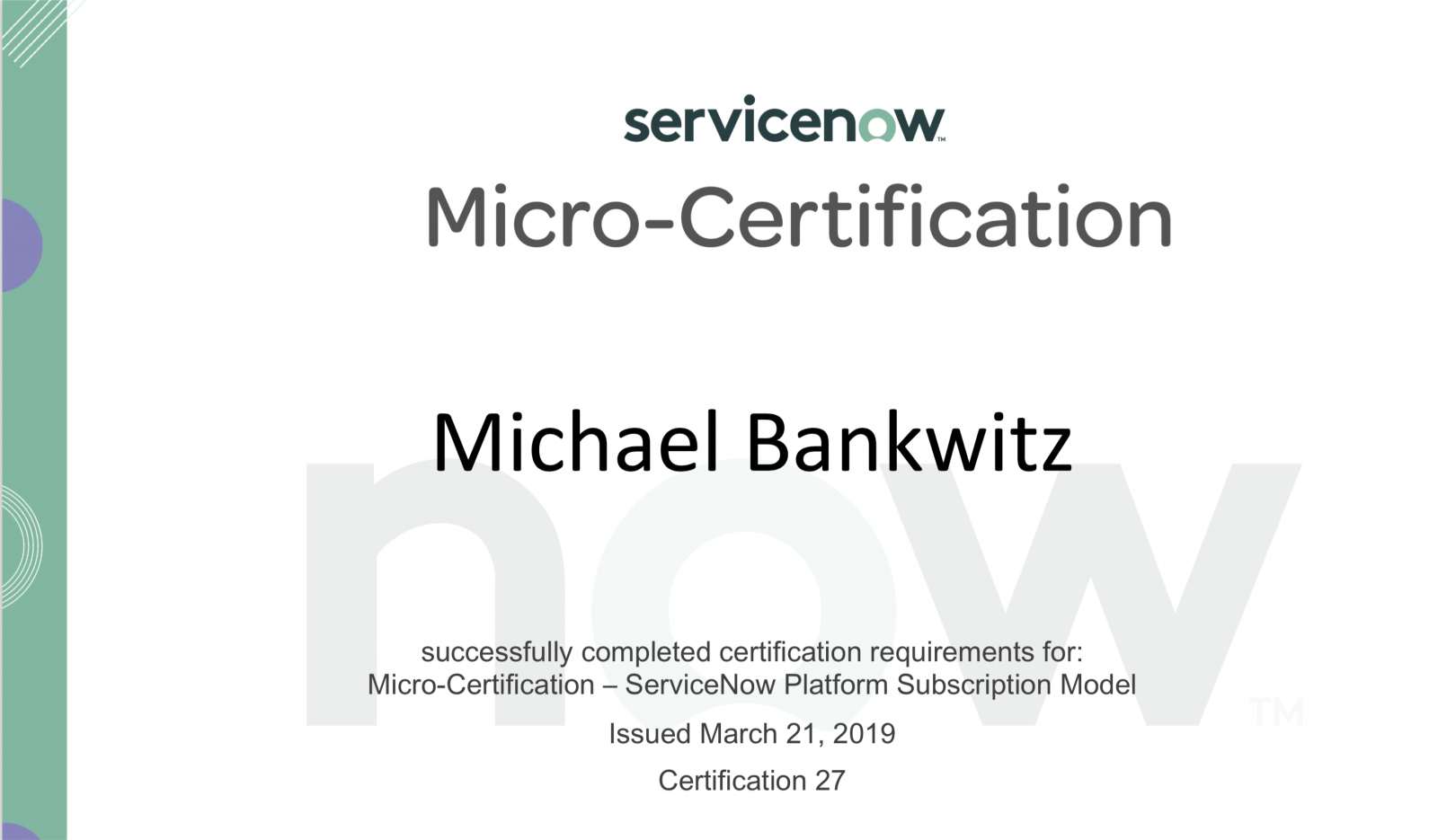 New license model from ServiceNow Michael Bankwitz